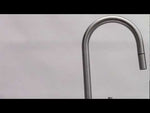ALFI brand AB2028-BSS Solid Brushed Stainless Steel Single Hole Pull Down Kitchen Faucet