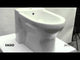 EAGO JA1010 White Ceramic Bathroom Bidet with Elongated Seat