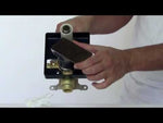 ALFI brand AB5601-BN Brushed Nickel Shower Valve Mixer with Square Lever Handle and Diverter