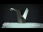ALFI brand AB1470-BN Brushed Nickel Modern Single Hole Bathroom Faucet