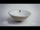ALFI brand ABC601 White 17" Round Undermount Ceramic Sink