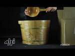 ALFI brand AB6604 Round Wooden Cedar Foot Soaking Tub