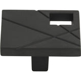 Atlas Homewares Modernist Right Square Knob 1 1/2 Inch Matte Black