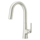 Beringer 1-Handle Pull-Down Kitchen Faucet in Spot Defense Stainless Steel