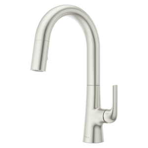 Beringer 1-Handle Pull-Down Kitchen Faucet in Spot Defense Stainless Steel