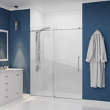 ANZZI SP-AZ078BS Aura 2-Jetted Shower Panel with Heavy Rain Shower & Spray Wand in Brushed Steel