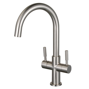 Fauceture LS8298DL Concord Two-Handle Vessel Faucet, Brushed Nickel