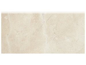 Anatolia Tile 3X6 Bullnose Classic Pulpis Ivory Glossy Porcelain Trim 57-509  - premium natural stone mosaic tile from Anatolia Tile, available at PoshHaus showroom in Keene, NH