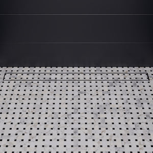 ALFI brand ABLD36A 36" Modern Stainless Steel Linear Shower Drain  w/o Cover