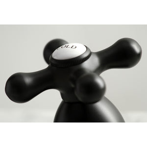 Kingston Brass KS1970AX 8 in. Widespread Bathroom Faucet, Matte Black