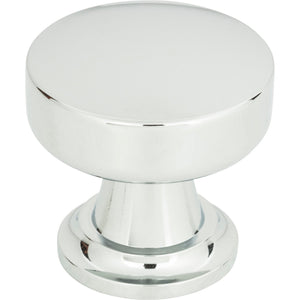 Atlas Homewares Browning Round Knob 1 1/4 Inch Polished Chrome