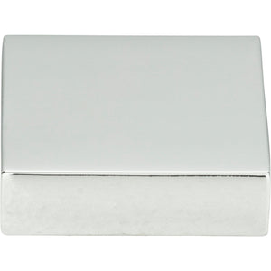 Atlas Homewares Thin Square Knob 1 1/4 Inch Polished Chrome