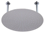 ALFI brand RAIN20R-BSS 20" Round Brushed Solid Stainless Steel Ultra Thin Rain Shower Head