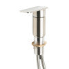 ALFI brand AB2879-BN Brushed Nickel Deck Mounted Tub Filler with Hand Held Showerhead
