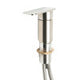 ALFI brand AB2879-BN Brushed Nickel Deck Mounted Tub Filler with Hand Held Showerhead