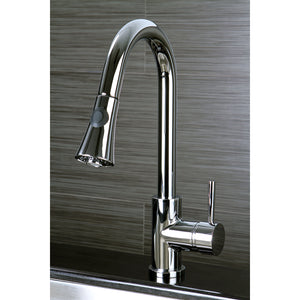 Gourmetier LS8721DL Concord Single-Handle Pull-Down Kitchen Faucet, Polished Chrome