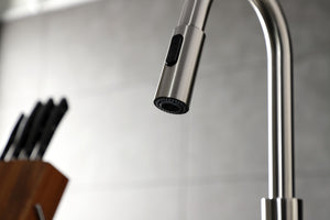 Gourmetier LS8788CTL Continental Single-Handle Pull-Down Kitchen Faucet, Brushed Nickel