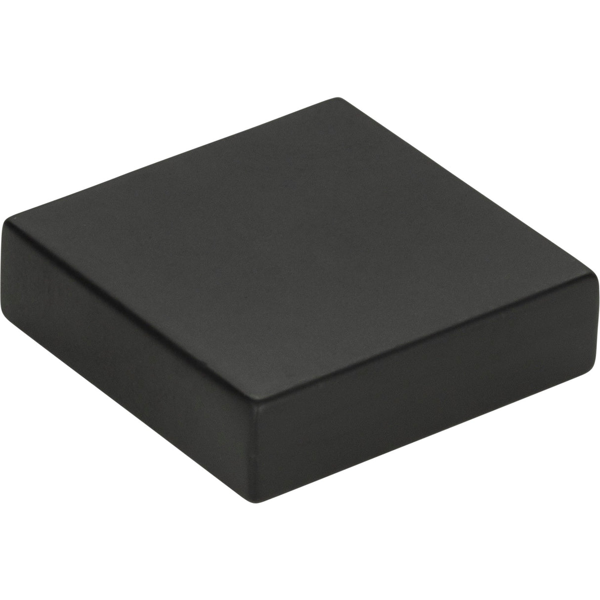 Atlas Homewares Thin Square Knob 1 1/4 Inch Matte Black
