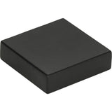 Atlas Homewares Thin Square Knob 1 1/4 Inch Matte Black