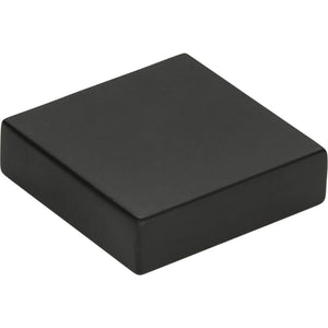 Atlas Homewares Thin Square Knob 1 1/4 Inch Matte Black