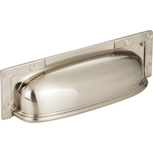 Atlas Homewares Campaign L-Bracket Cup Pull 3 3/4 Inch (c-c) Brushed Nickel