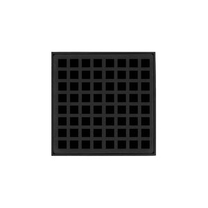 Infinity Drain Q 5 5” Strainer - Squares Pattern & 2" Throat for Q 5, QD 5, QDB 5