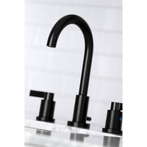 Fauceture FSC8920NDL NuvoFusion Widespread Bathroom Faucet, Matte Black