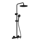 ANZZI SH-AZ101MB Heavy Rainfall Stainless Steel Shower Bar with Hand Sprayer in Matte Black