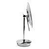 ALFI brand ABM9FLED-PC Polished Chrome Tabletop Round 9" 5x Magnifying Cosmetic Mirror with Light