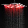 ALFI brand LED12S-PC Polished Chrome 12" Square Multi Color LED Rain Shower Head