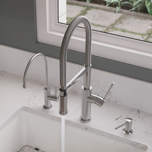 ALFI brand AB2015 Brushed Gooseneck Single Hole Faucet