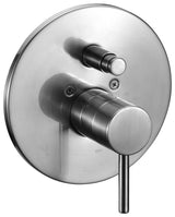 ALFI brand AB1701-BN Brushed Nickel Pressure Balanced Round Shower Mixer with Diverter