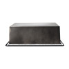 ALFI brand 12" x 12" Black Matte Stainless Steel Square Single Shelf Bath Shower Niche