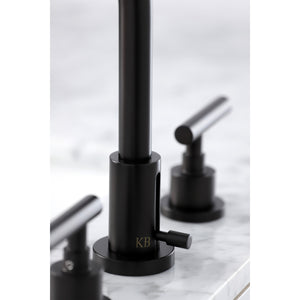 Kingston Brass FSC8925CML Manhattan Widespread Bathroom Faucet with Brass Pop-Up, Oil Rubbed Bronze