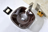 ANZZI LS-AZ066 Cansa Series Deco-Glass Vessel Sink in Rich Timber