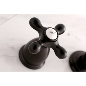 Kingston Brass KS3125AX Vintage 2-Handle Wall Mount Bathroom Faucet, Oil Rubbed Bronze