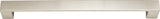 Atlas Homewares Wide Square Pull 11 5/16 Inch (c-c) Brushed Nickel