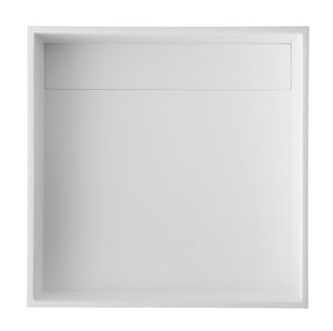 Black Matte 14" Square Solid Surface Resin Sink