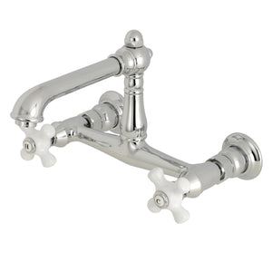 Kingston Brass KS7241PX Wall Mount Bathroom Faucet, Polished Chrome