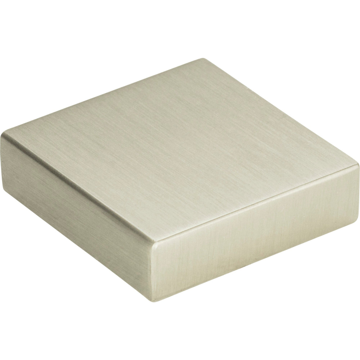 Atlas Homewares Thin Square Knob 1 1/4 Inch Brushed Nickel