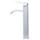 ALFI brand AB1158-PC Tall Polished Chrome Tall Square Body Curved Spout Single Lever Bathroom Faucet