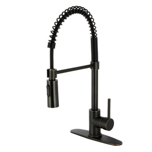 Gourmetier LS8776DL Concord Single-Handle Pre-Rinse Kitchen Faucet, Naples Bronze