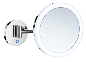 Smedbo Outline Shaving/Make-up Mirror with LED-technology in Polished Chrome
