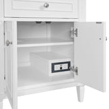 Lorelai 72" Double Vanity, Bright White w/ 3 CM Victorian Silver Silestone Top