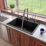 Polished Chrome Traditional Gooseneck Pull Down Kitchen Faucet
