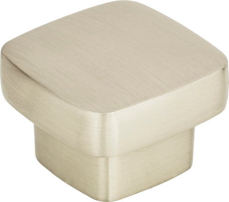 Atlas Homewares Chunky Square Knob Medium 1 7/16 Inch Brushed Nickel