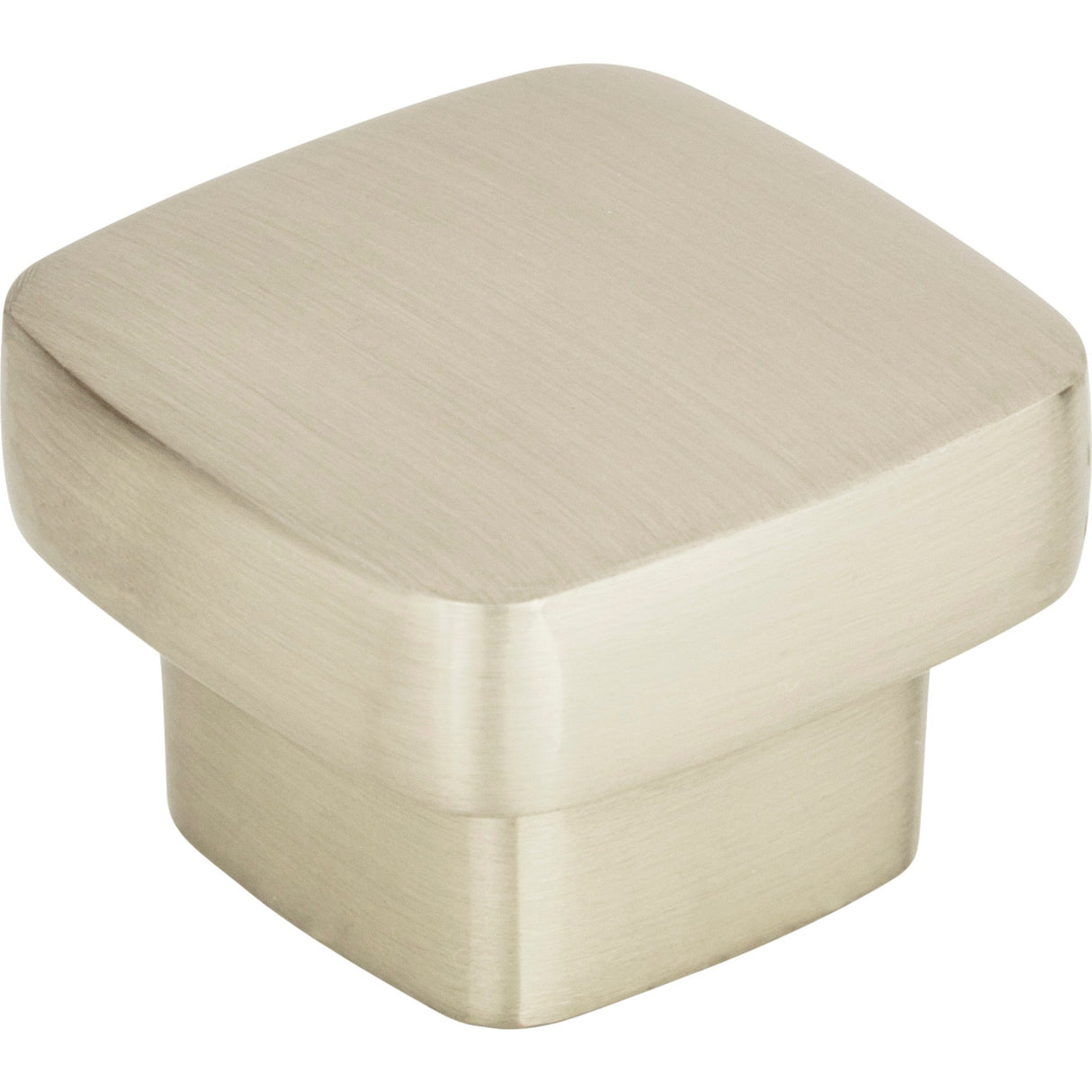 Atlas Homewares Chunky Square Knob Medium 1 7/16 Inch Brushed Nickel