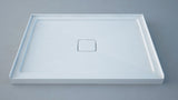 ANZZI SWAZ011WH-011WC FORUM SERIES 48 in. x 74 in. Shower Wall Surround and Base in White