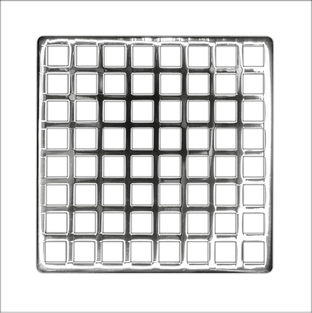 Infinity Drain QS 5 5” Strainer - Squares Pattern for Q 5, QD 5, QDB 5