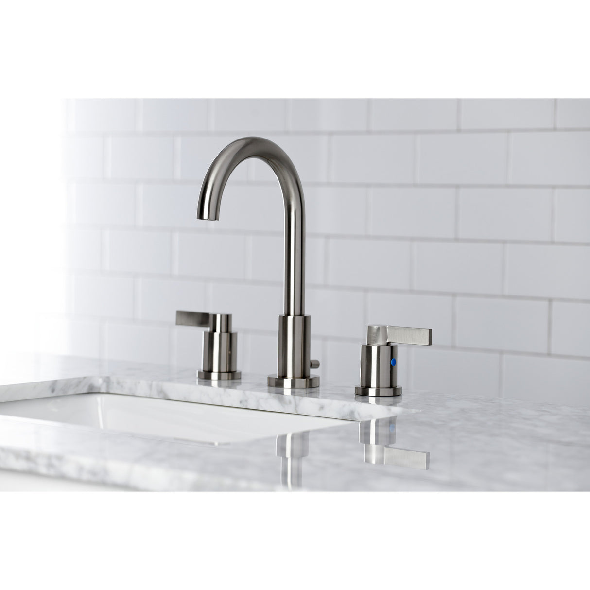 Fauceture FSC8928NDL NuvoFusion Widespread Bathroom Faucet, Brushed Nickel